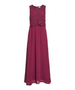 VILA VIMILINA LACE DRESS ANEMONE