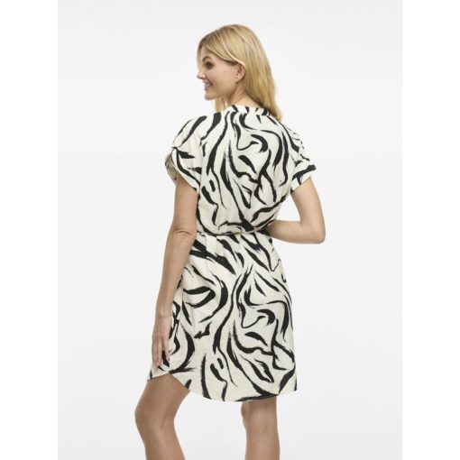 VILA VICLO S/S SHORT DRESS Luonnonvalkoinen - Image 5