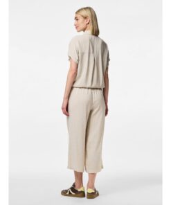 Alternative view of PIECES PCPIA HW WIDE CULOTTE Beige