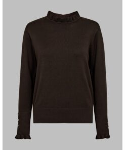 FREEQUENT FQKATIE PULLOVER Tummanruskea