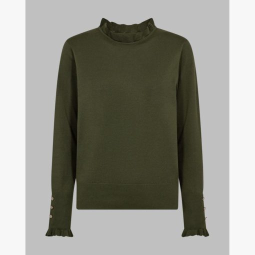 FREEQUENT FQKATIE PULLOVER Metsänvihreä