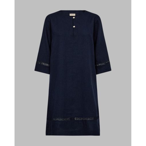 FREEQUENT FQLINEA DRESS Tummansininen
