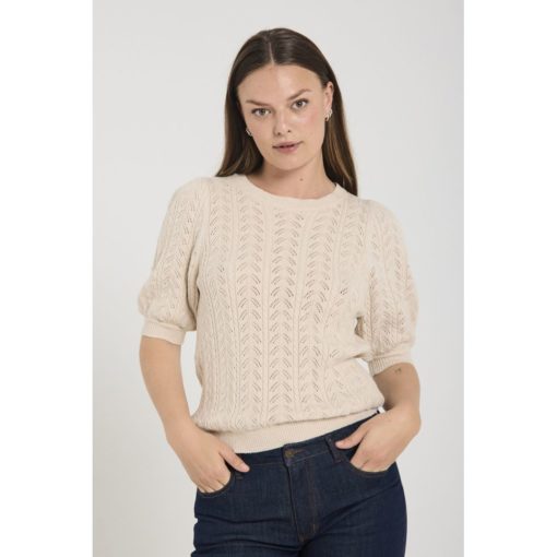 FREEQUENT FQCLARRY PULLOVER Beige - Image 2