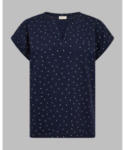 FREEQUENT FQVIVA T-PAITA 1/2 Tummansininen