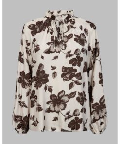 FREEQUENT FQMONY BLOUSE Ruskea kuosi