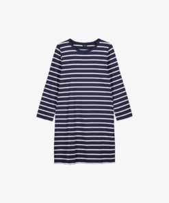 NANSO LYHYT PITKÄHIHA YÖPAITA DUETTO Siniraita