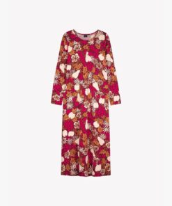 NANSO PITKÄ YÖPAITA JUHLA Tummanpunainen