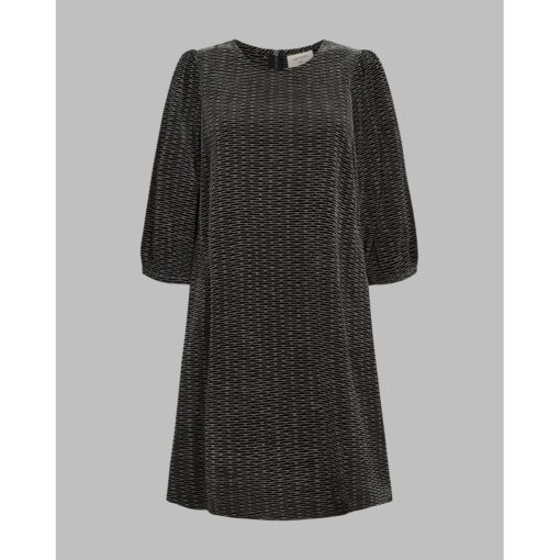 FREEQUENT FQMINA DRESS Harmaanmusta