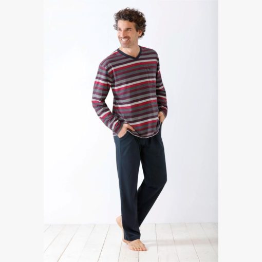HAJO M.PYJAMA 1/1 Viininpunainen