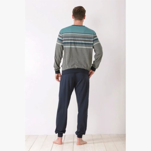 HAJO M.PYJAMA 1/1 Keskiturkoosi - Image 2