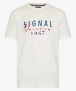 SIGNAL T-PAITA 1/2 Luonnonvalkoinen