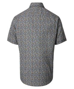 Alternative view of CASAMODA KUKKAPAITA 1/2 CASUAL FIT Sininen kuosi