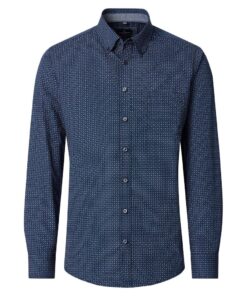 CASAMODA KUVIOPAITA CASUAL FIT Tummansininen