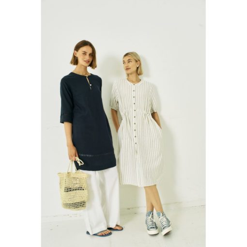 FREEQUENT FQLINEA DRESS Tummansininen - Image 4