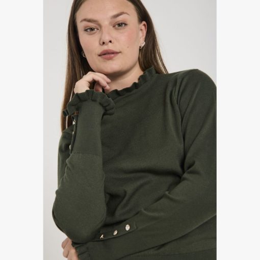 FREEQUENT FQKATIE PULLOVER Metsänvihreä - Image 5