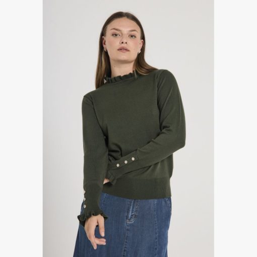 FREEQUENT FQKATIE PULLOVER Metsänvihreä - Image 2