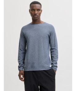 Alternative view of JACK&JONES JJEHILL KNIT CREW NECK NOOS BLUE MIRAGE