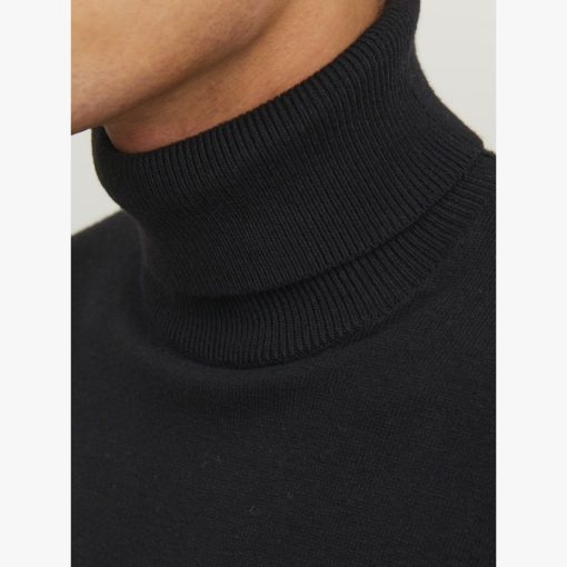 JACK&JONES JJEEMIL KNIT ROLL NECK Musta - Image 3