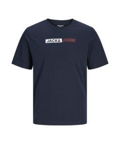 JACK&JONES JJECORP LOGO TEE PLAY SS PLUS Tummansininen