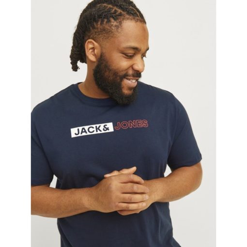 JACK&JONES JJECORP LOGO TEE PLAY SS PLUS Tummansininen - Image 5
