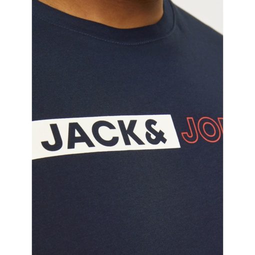 JACK&JONES JJECORP LOGO TEE PLAY SS PLUS Tummansininen - Image 3