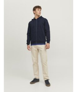 Alternative view of JACK&JONES JJEBRADLEY SWEAT ZIP HOOD Tummansininen