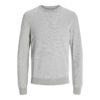 JACK&JONES JJEGLOBE KNIT CREW NECK Vaaleanharmaa