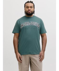 Alternative view of JACK&JONES JJECALEB VARSITY TEE SS O-NECK PLUS Vihreä