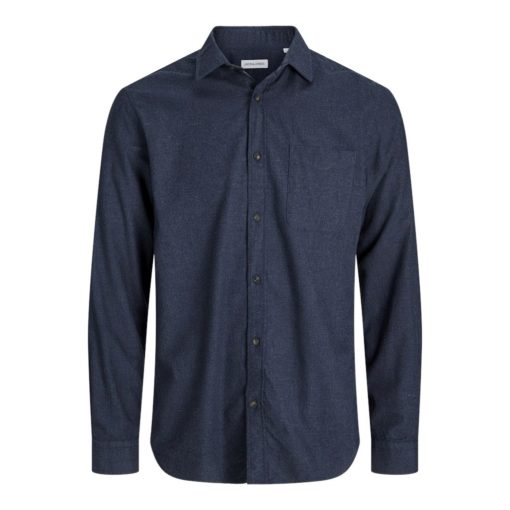 JACK&JONES JJECLASSIC MELANGE SHIRT L/S Tummansininen