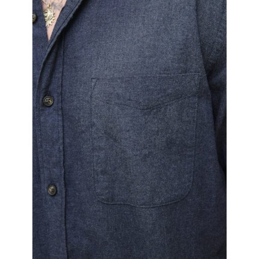JACK&JONES JJECLASSIC MELANGE SHIRT L/S Tummansininen - Image 5