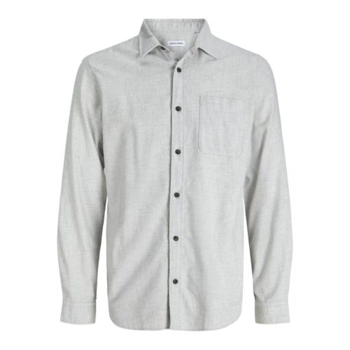 JACK&JONES JJECLASSIC MELANGE SHIRT L/S Vaaleanharmaa