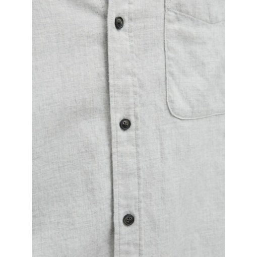 JACK&JONES JJECLASSIC MELANGE SHIRT L/S Vaaleanharmaa - Image 4