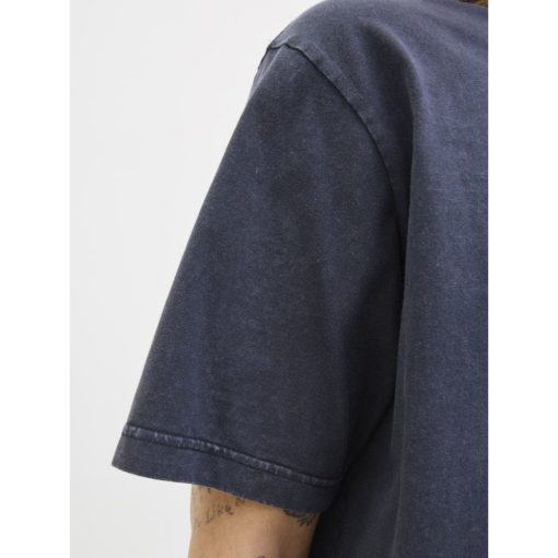 JACK&JONES JJEDOWER PRINT TEE SS CREW NECK Hiilenharmaa - Image 6