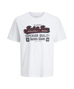 JACK&JONES JJELOGO TEE SS O-NECK Valkoinen
