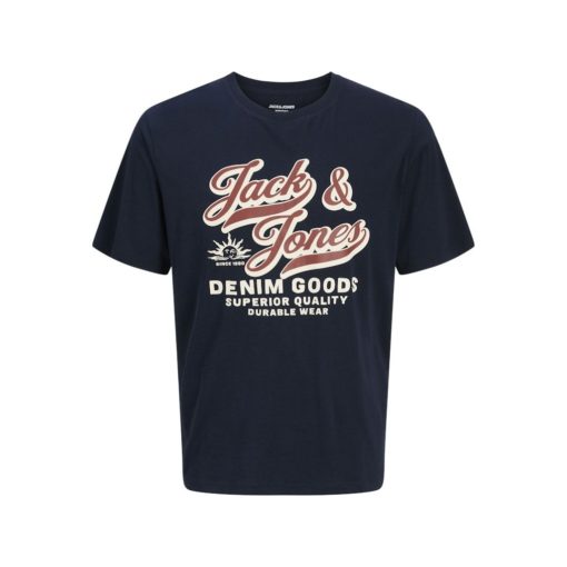JACK&JONES JJELOGO TEE SS O-NECK Tummansininen
