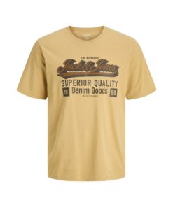 JACK&JONES JJELOGO TEE SS O-NECK Keltainen