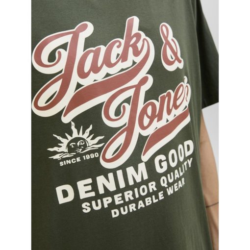 JACK&JONES JJELOGO TEE SS O-NECK Havunvihreä - Image 6