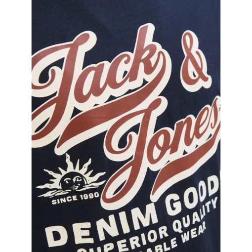 JACK&JONES JJELOGO TEE SS O-NECK Tummansininen - Image 7