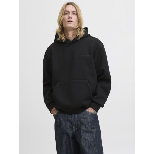 JACK&JONES JCOFUSION SCUBA SWEAT HOOD Musta - Image 2