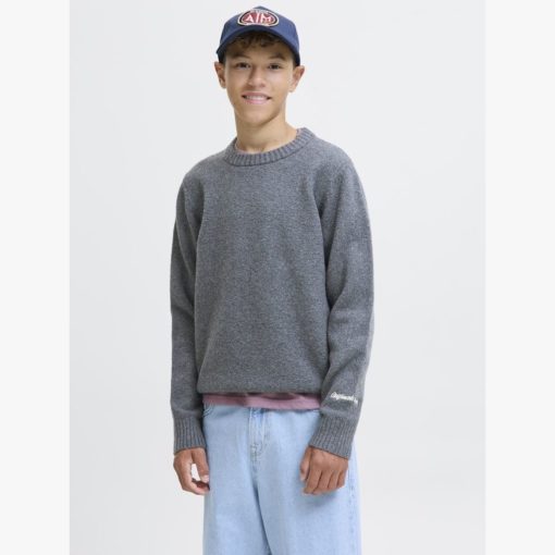 JACK&JONES JORNORREBRO KNIT CREW NECK JUNIOR Harmaa - Image 2