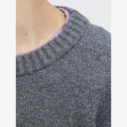 JACK&JONES JORNORREBRO KNIT CREW NECK JUNIOR Harmaa - Image 6