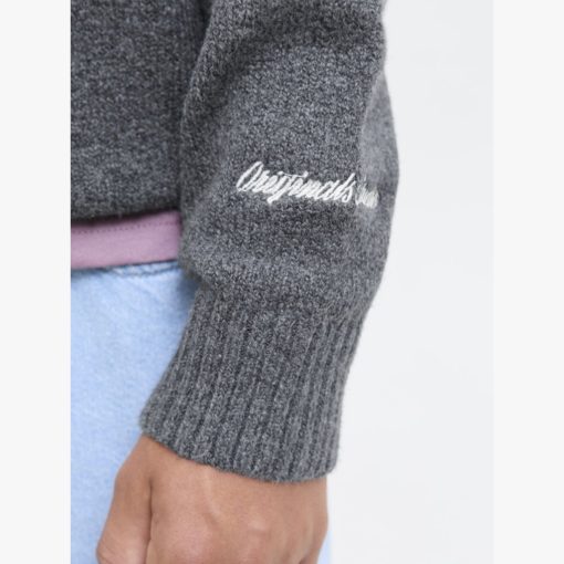 JACK&JONES JORNORREBRO KNIT CREW NECK JUNIOR Harmaa - Image 4