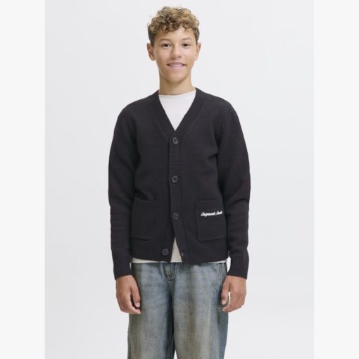 JACK&JONES JORNORREBRO KNIT CARDIGAN JUNIOR Musta - Image 5