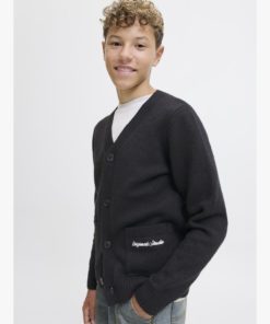 Alternative view of JACK&JONES JORNORREBRO KNIT CARDIGAN JUNIOR Musta