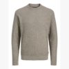 JACK&JONES JPRBLAREAGAN KNIT CREW NECK Vaaleanruskea