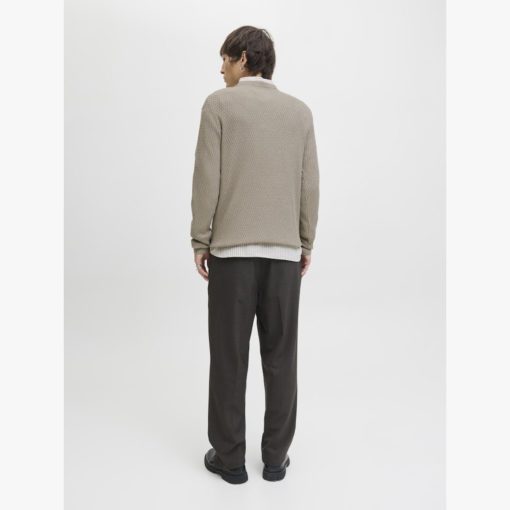 JACK&JONES JPRBLAREAGAN KNIT CREW NECK Vaaleanruskea - Image 6