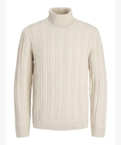 JACK&JONES JPRBLUSEAN KNIT ROLL NECK Beige