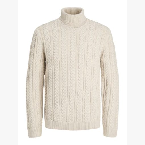 JACK&JONES JPRBLUSEAN KNIT ROLL NECK Beige