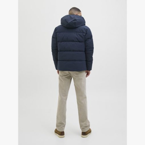 JACK&JONES JJGLOBAL PUFFER JACKET Tummansininen - Image 4
