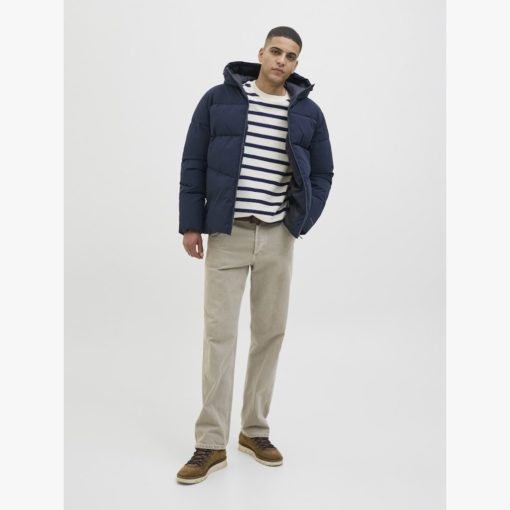 JACK&JONES JJGLOBAL PUFFER JACKET Tummansininen - Image 7
